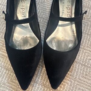 Kate Spade Velvet Mary Jane Flats- Size 8.5B